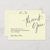 Personalisiert Dankeschön Karten Beruflich (Vorne/Hinten)