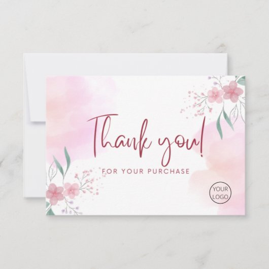 Personalisiert Dankeschön Karten Beruflich (Vorderseite)