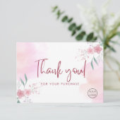 Personalisiert Dankeschön Karten Beruflich (Stehend Vorderseite)