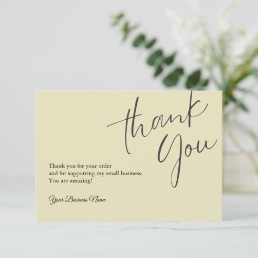 Personalisiert Dankeschön Karten Beruflich (Stehend Vorderseite)