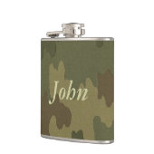 Personalisiert Dark Camouflage Flask Flachmann (Links)