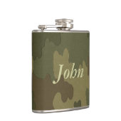 Personalisiert Dark Camouflage Flask Flachmann (Rechts)