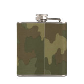 Personalisiert Dark Camouflage Flask Flachmann (Rückseite)