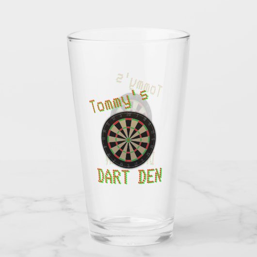 Personalisiert Dart Den Glass 🎯 Imitats Tavern Cl Glas (Vorderseite)