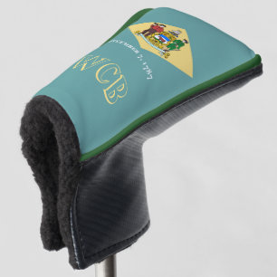 Personalisiert das State-Flag "Text Delaware" auf Golf Headcover