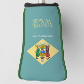 Personalisiert das State-Flag "Text Delaware" auf Golf Headcover (Rotieren 90)