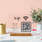 Personalisiert Das Wifi-Kennwort für Unternehmen Acrylschild (Hochzeit)