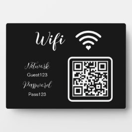 Personalisiert Das Wifi-Kennwort für Unternehmen Fotoplatte