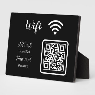 Personalisiert Das Wifi-Kennwort für Unternehmen Fotoplatte