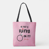 Personalisiert, dass er ihn anschrieb tasche (Rückseite)