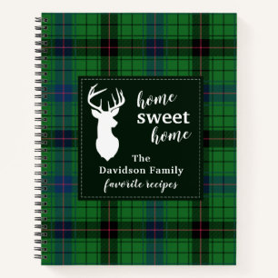 Personalisiert Davidson Tartan Kariertes Familienr Notizblock
