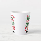 PERSONALISIERT DEAR SANTA LATTE TASSE (Vorderseite)