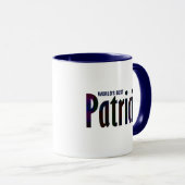 Personalisiert Deep Red, Blue Kariert "Patricia" N Tasse (VorderseiteRechts)