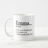 Personalisiert Definition Kaffee Individuelle Name Kaffeetasse (Links)