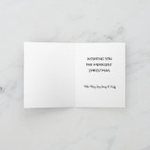 Personalisiert dekorierter Weihnachtsbaum Karte (Innenseite)