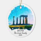 Personalisiert Delphi Ornament, Griechenland Keramik Ornament (Links)