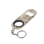 Personalisiert den Anker Ihres Bootes Mini Flaschenöffner (Rückseite Schrägansicht)