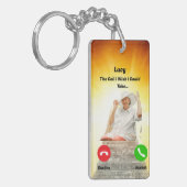 Personalisiert den Anruf, den ich mir wünschte, ic Schlüsselanhänger (Vorderseite links)