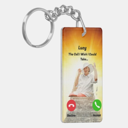 Personalisiert den Anruf, den ich mir wünschte, ic Schlüsselanhänger (Vorderseite links)