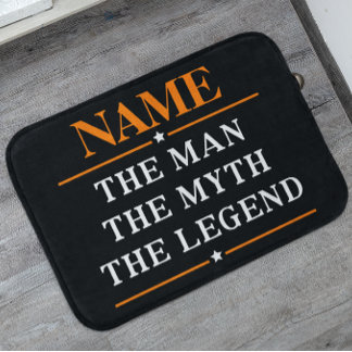Personalisiert den Mann, den Mythos, die Legende Badematte