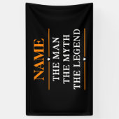 Personalisiert den Mann, den Mythos, die Legende Banner (Vertikal)
