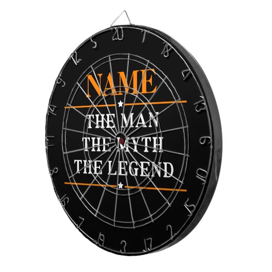 Personalisiert den Mann, den Mythos, die Legende Dartscheibe (Vorderseite rechts)