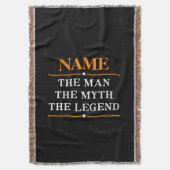 Personalisiert den Mann, den Mythos, die Legende Decke (Vorderseite Vertikal)