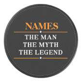 Personalisiert den Mann, den Mythos, die Legende Eishockey Puck (Vorderseite)