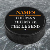 Personalisiert den Mann, den Mythos, die Legende Eishockey Puck