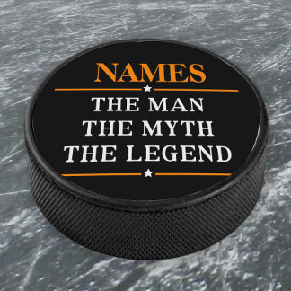 Personalisiert den Mann, den Mythos, die Legende Eishockey Puck