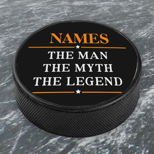 Personalisiert den Mann, den Mythos, die Legende Eishockey Puck
