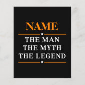 Personalisiert den Mann, den Mythos, die Legende Flyer (Vorne)