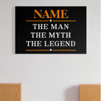 Personalisiert den Mann, den Mythos, die Legende Fotodruck