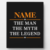 Personalisiert den Mann, den Mythos, die Legende Fotoplatte (Vorderseite)