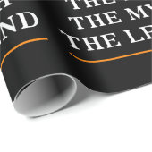 Personalisiert den Mann, den Mythos, die Legende Geschenkpapier (Rolleneckpunkt)