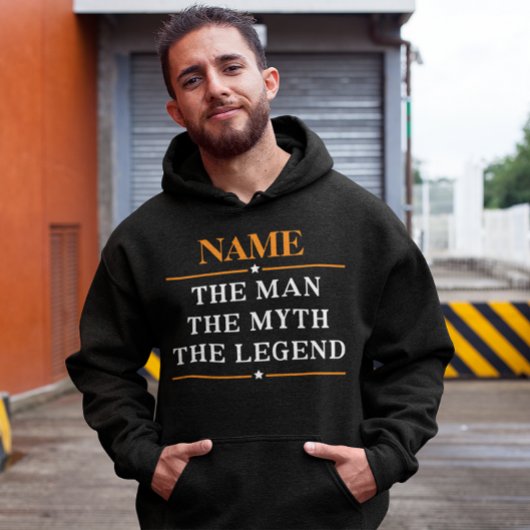 Personalisiert den Mann, den Mythos, die Legende Hoodie