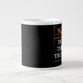 Personalisiert den Mann, den Mythos, die Legende Jumbo-Tasse (Vorderseite)