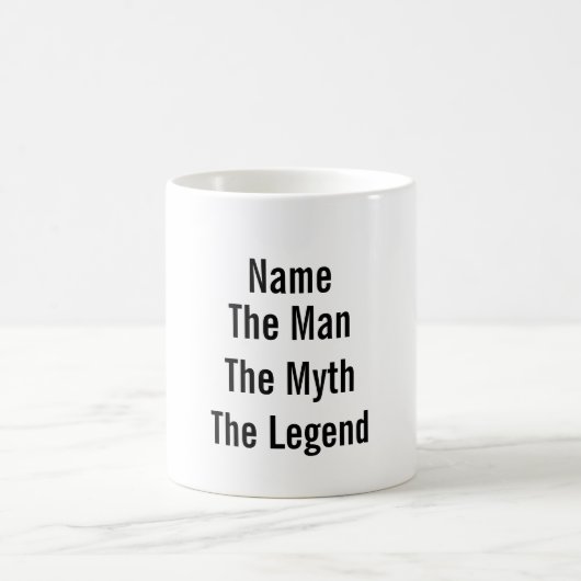 Personalisiert den Mann, den Mythos, die Legende Kaffeetasse (Mittel)