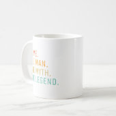 Personalisiert den Mann, den Mythos, die Legende Kaffeetasse (Vorderseite Links)