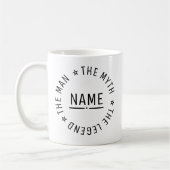 Personalisiert den Mann, den Mythos, die Legende Kaffeetasse (Links)