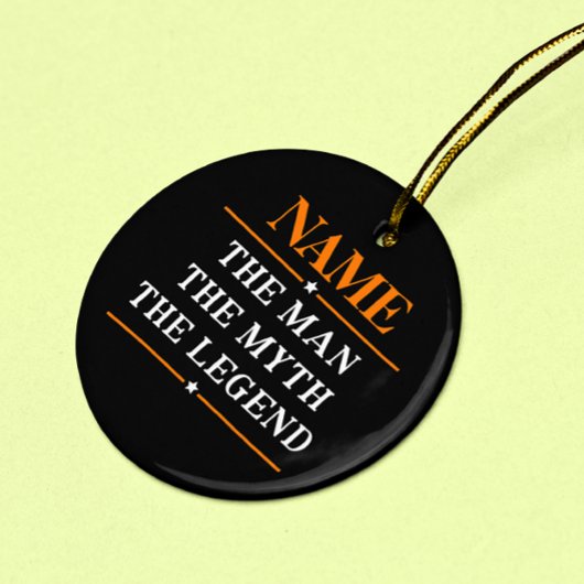 Personalisiert den Mann, den Mythos, die Legende Keramikornament