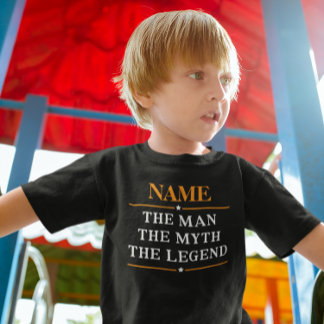 Personalisiert den Mann, den Mythos, die Legende Kleinkind T-shirt