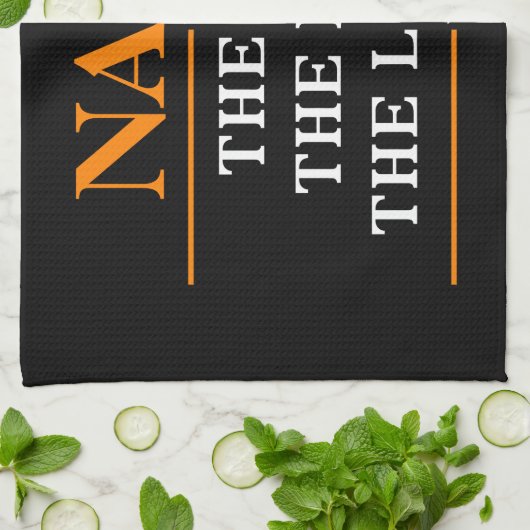 Personalisiert den Mann, den Mythos, die Legende Küchentuch (Gefaltet)