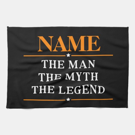 Personalisiert den Mann, den Mythos, die Legende Küchentuch (Horizontal)