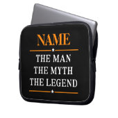 Personalisiert den Mann, den Mythos, die Legende Laptopschutzhülle (Vorderseite Links)