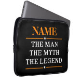 Personalisiert den Mann, den Mythos, die Legende Laptopschutzhülle (Vorne Rechts)