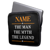 Personalisiert den Mann, den Mythos, die Legende Laptopschutzhülle (Vorderseite Links)