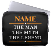 Personalisiert den Mann, den Mythos, die Legende Laptopschutzhülle (Vorderseite)