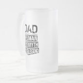 Personalisiert den Mann, den Mythos, die Legende Mattglas Bierglas (Vorderseite Links)