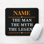 Personalisiert den Mann, den Mythos, die Legende Mousepad (Mit Mouse)